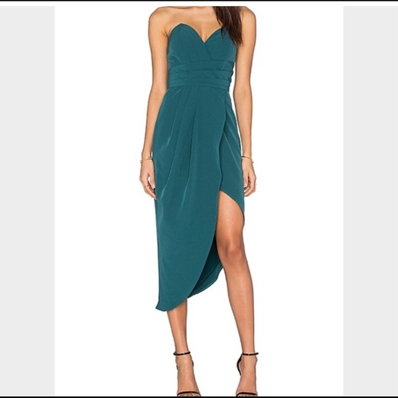 COPY - Revolve Lovers + Friends turquoise strapless dress Small - Picture 1 of 3